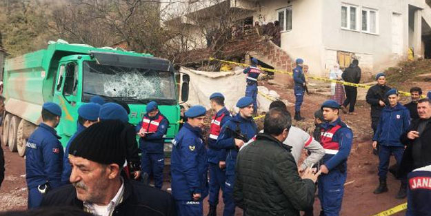 Hafriyat kamyonunun ezdiği çocuk öldü, kaçan şoförü jandarma yakaladı