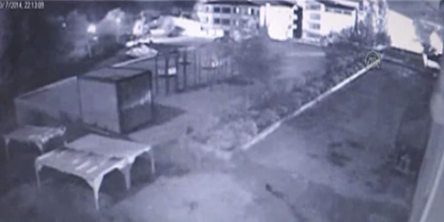 Hain saldırı güvenlik kamerasında - VIDEO