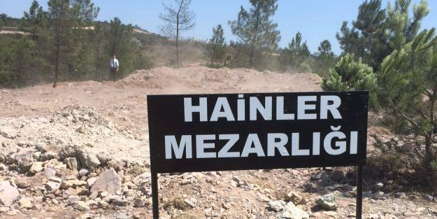 Hainler mezarlığına ilk defin yapıldı
