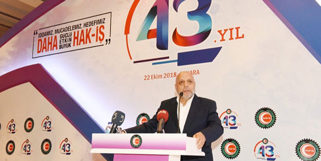 HAK-İŞ 43 yılı geride bıraktı