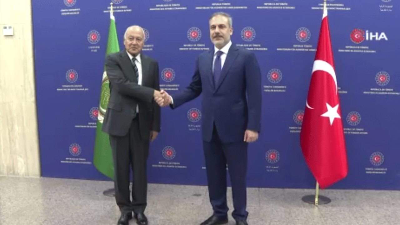 Hakan Fidan, Arap ligi Genel Sekreteri Gheit’i kabul etti