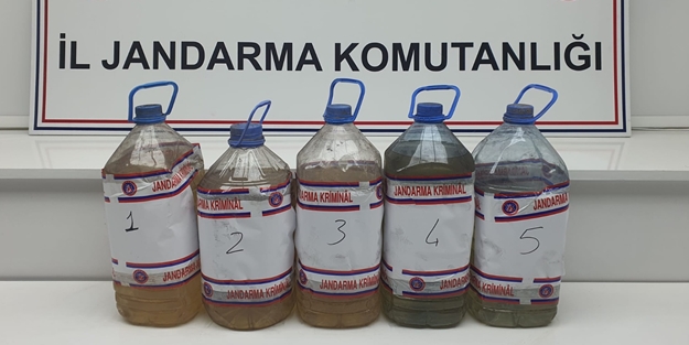 Hakkari'de 25 litre asit anhidrit ele geçirildi!