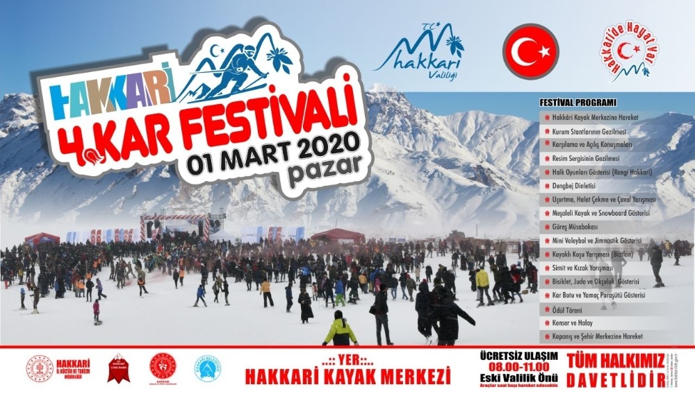 Hakkari’de 4. Kar Festivali düzenlenecek 