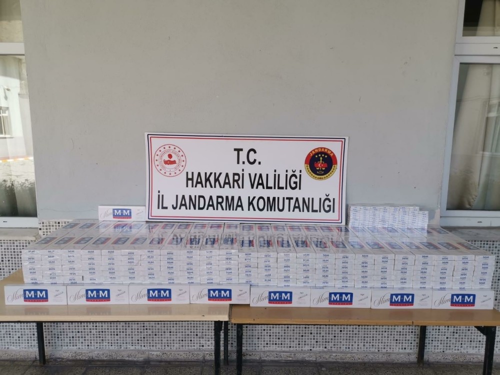 Hakkari’de 5 bin paket kaçak sigara ele geçirildi 