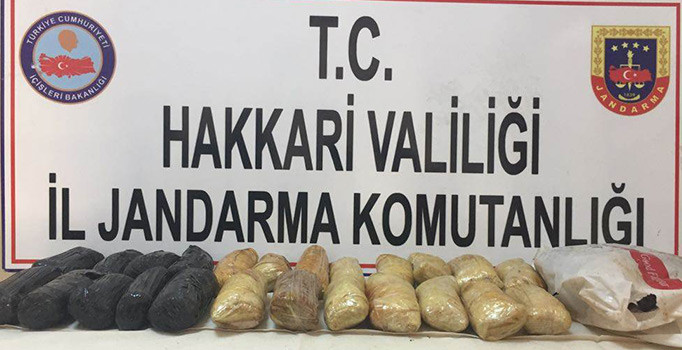 Hakkari'de 52 kilo eroin ele geçirildi