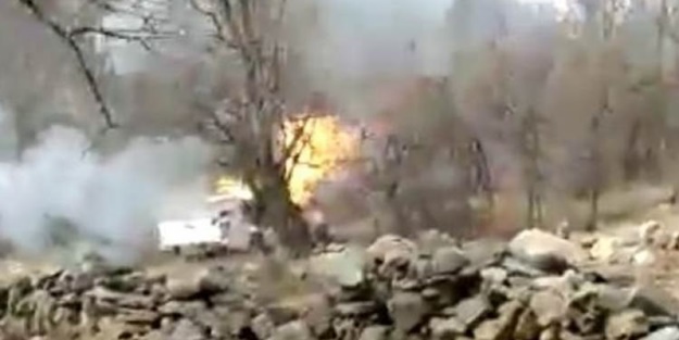 Hakkari'de bomba yüklü araç paniği