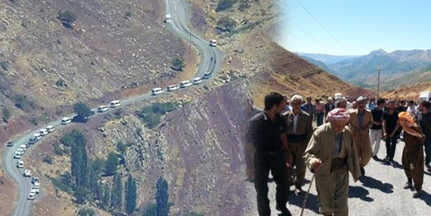 400 kişi, 30 minibüsle! Hakkari'de büyük isyan