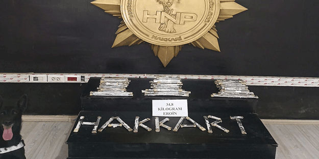 Hakkari’de eroin operasyonu
