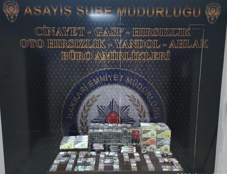 Hakkari’de hırsızlık malzemeleri ele geçirildi 