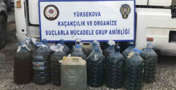 Hakkari'de kaçak akaryakıt operasyonu