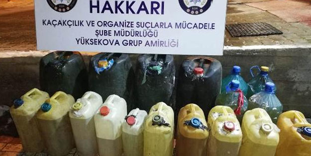 Hakkari'de kaçak sigara ve akaryakıt ele geçirildi