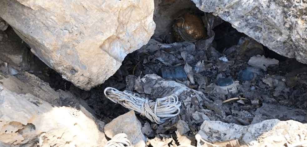 Hakkari’de kayalıklara gizlenmiş patlayıcı ele geçirildi!