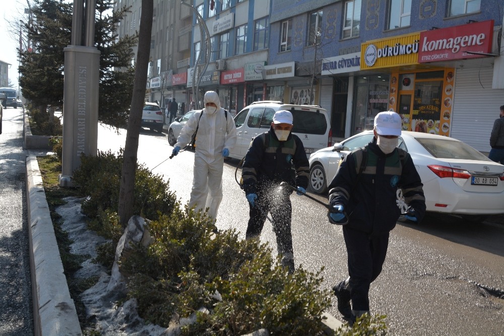 Hakkari’de korona virüs tedbiri 