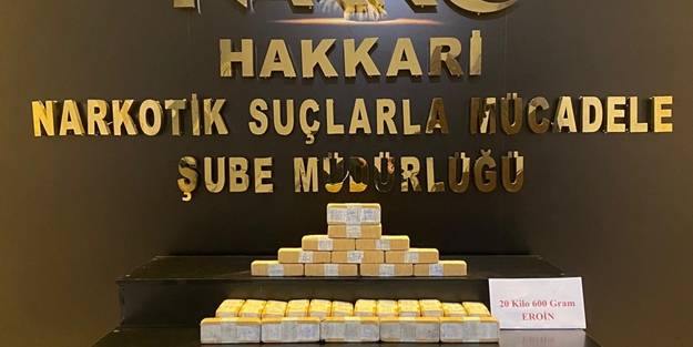 Hakkari'de operasyon! 20 kilo 600 gram eroin ele geçirildi