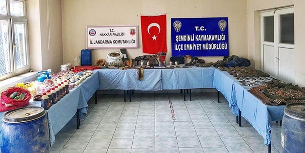 Hakkari'de cephanelik bulundu