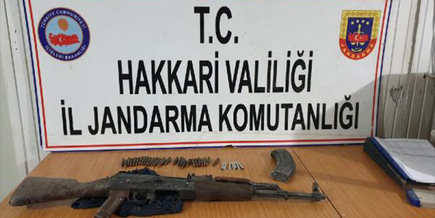 Hakkari'de PKK'nın silah ve mühimmatı ele geçirildi