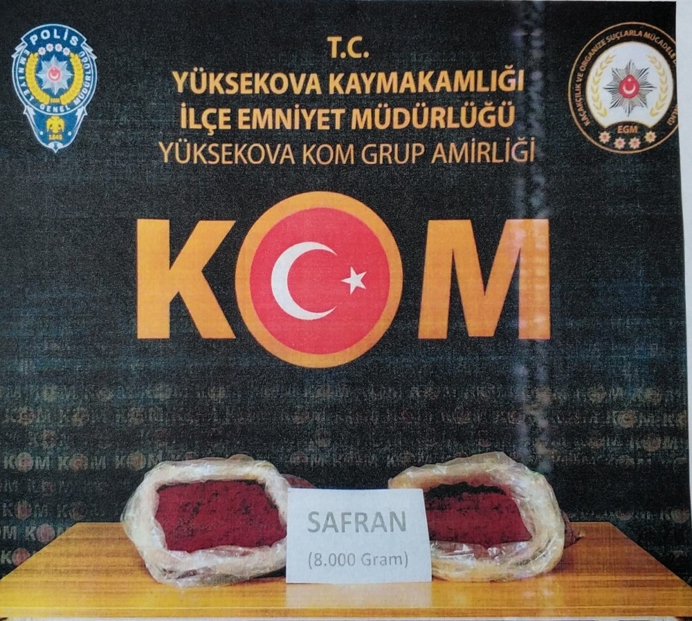 Hakkari’de safran ve trüf mantarı ele geçirildi 