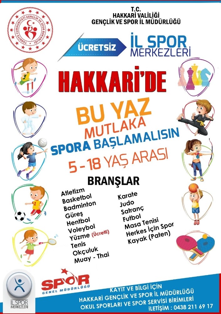 Hakkari’de yaz spor okul kayıtları başladı 