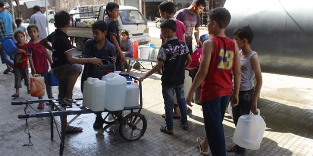 Halep'e 15 gündür su verilmiyor