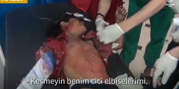 ''Kesmeyin cici kıyafetlerimi''