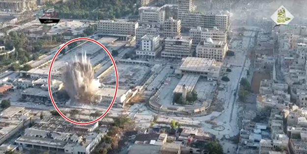 Halep'te muhaliflerden tünel bombalı saldırı