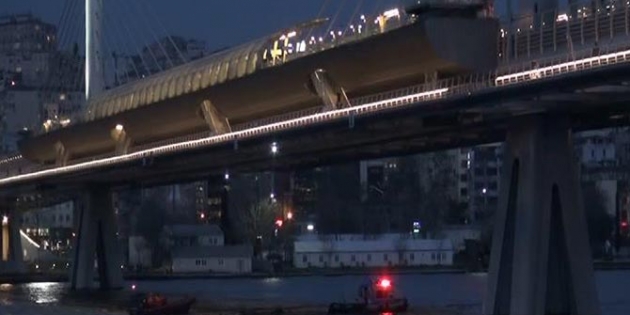 Haliç Köprüsü’nden kendini attı!