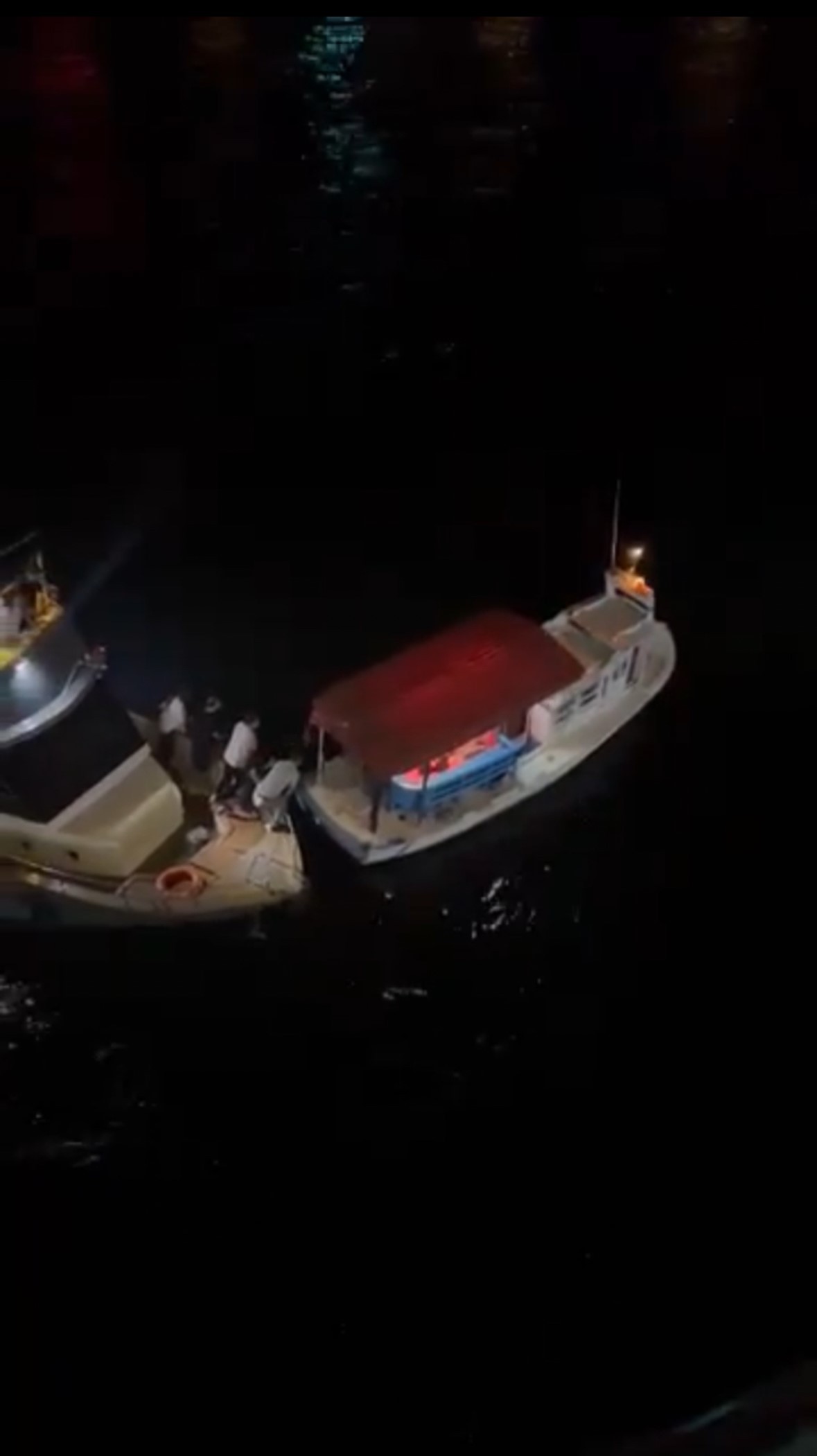 Haliç'te dehşet anları kamerada