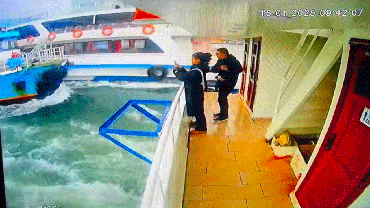 Haliç'te dehşet anları!