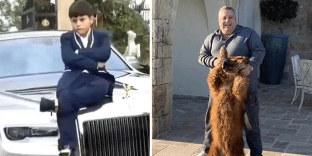 Halil Falyalı'nın küçük oğlunun lüks araç koleksiyonu dudak uçuklattı