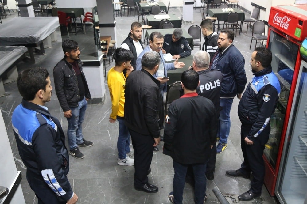 Haliliye’de korona virüs denetimi 
