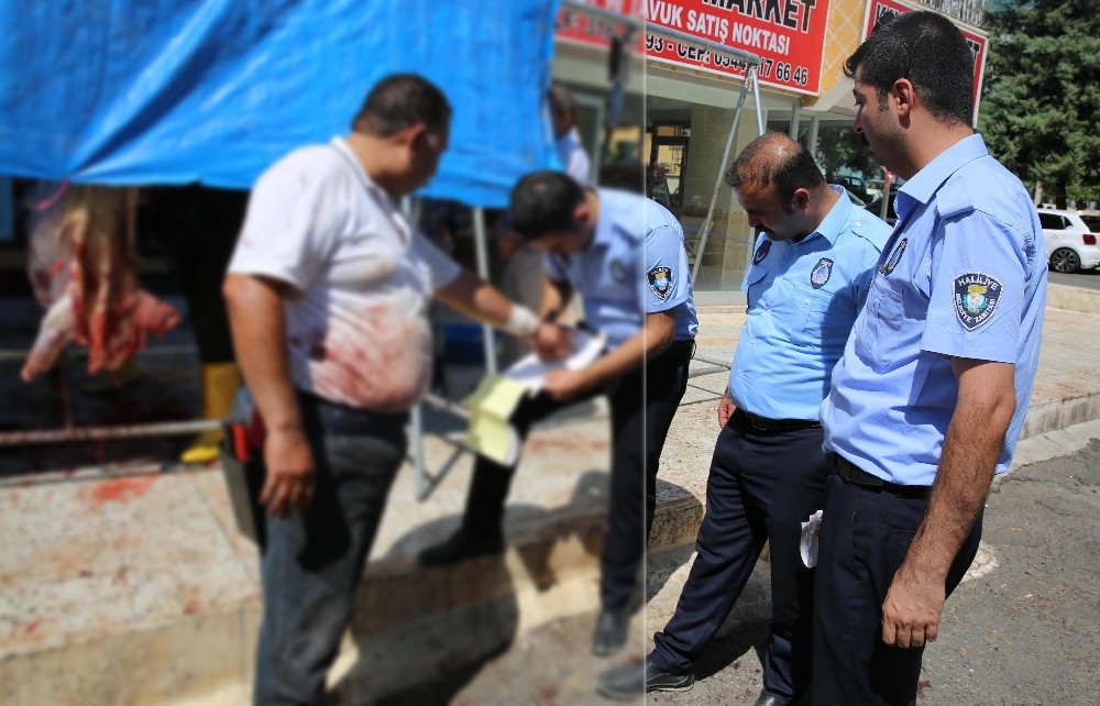 Haliliye’de kurban kesim alanlarında sıkı denetimler yapıldı 