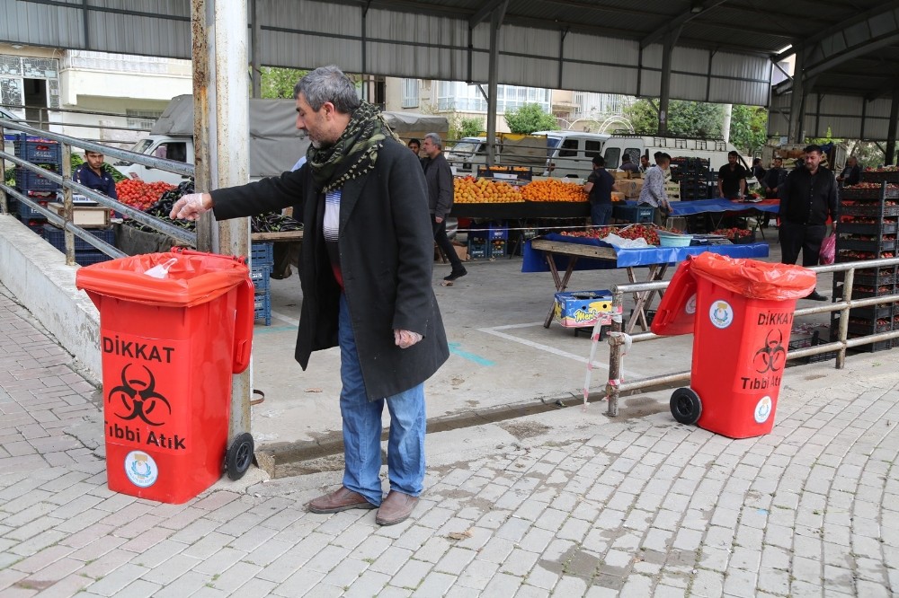 Haliliye’de tıbbi atık kutuları konumlandırıldı 