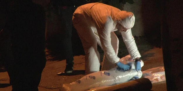 Halıya sarılı halde bulundu! Gece yarısı korku dolu anlar