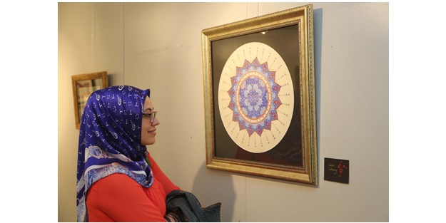Halk Eğitim Merkezi kursiyerlerinden Hüsn-i Hat ve Tezhip Sergisi