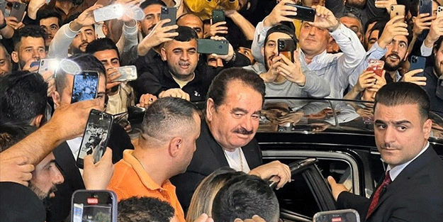 Halk sokaklara döküldü! İbrahim Tatlıses Erbil'de devlet başkanı gibi karşılandı