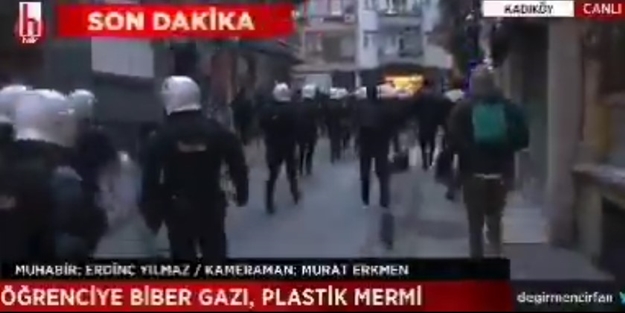 Halk TV ve İrfan'dan büyük provokasyon! ‘Polis hedef gözetmeksizin…’