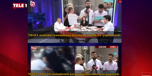 Halk TV ve Tele 1 arasında 'yayından niye çıktınız?' kavgası!