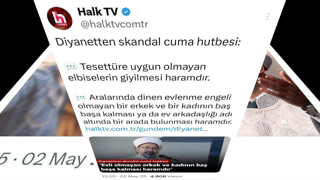 Halk TV'den Allah'ın emirlerine ağır saldırı! Cuma hutbesine skandal sözler