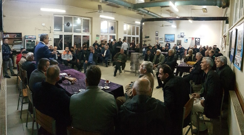 Haluk Alıcık, Bereketli ve Hamzallı mahallelerinde çiçeklerle karşılandı 