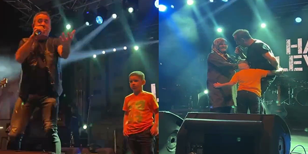 Haluk Levent konserde kaybolan çocuğu sahneye çıkarttı! Annesini bulmak için bakın ne yaptı