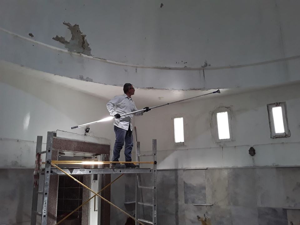 Hamamlarda bakım ve onarım çalışması 