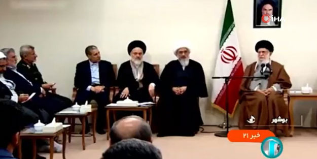 Hamaney konuşurken ilginç anlar yaşandı