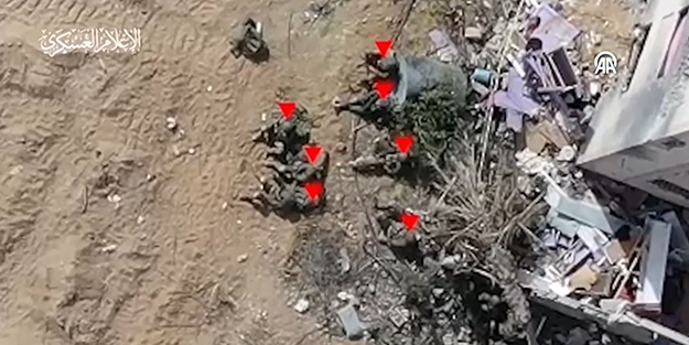 Hamas görüntüleri paylaştı! Siyonist ordusunu dünyaya rezil eden anlar