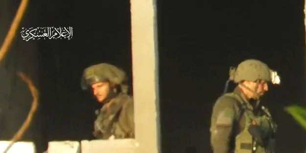 Hamas görüntüleri paylaştı! Siyonist teröristlerin imha edildiği an