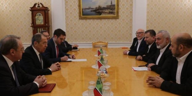 Hamas heyeti Rusya Dış İşleri Bakanı Lavrov'la görüştü