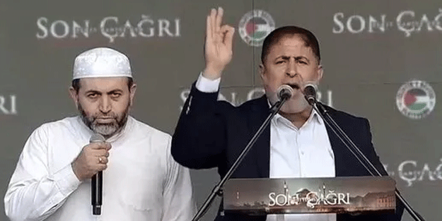 Hamas liderlerinden Talal Nassar, Ayasofya'dan dünyaya seslendi: Yiğit Erdoğan aslan gibi karşılarına dikildi