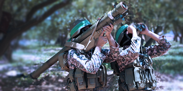 Hamas'ın Kassam Tugayları'ndan İsrail jetlerine uçaksavarlı önlem