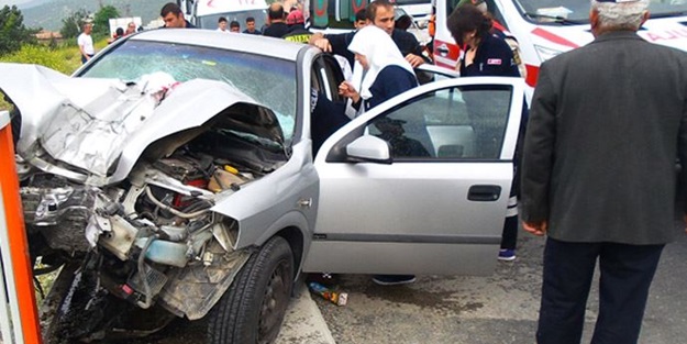 Feci kazada hamile kadın hayatını kaybetti