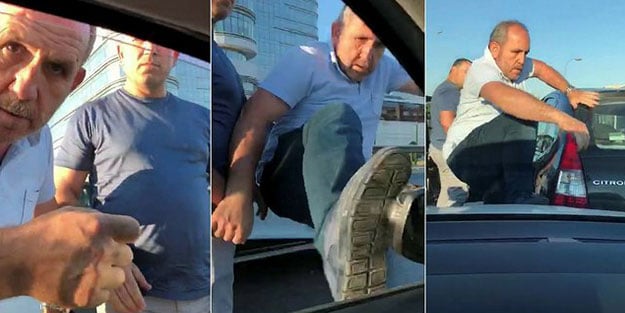 Hamile kadına dehşeti yaşatan zorba, karakola geldi