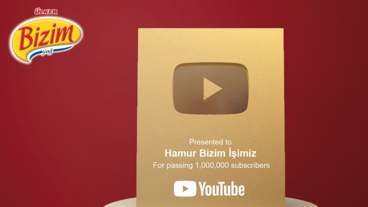 “Hamur Bizim İşimiz” YouTube Kanalı 1 milyon aboneye ulaştı